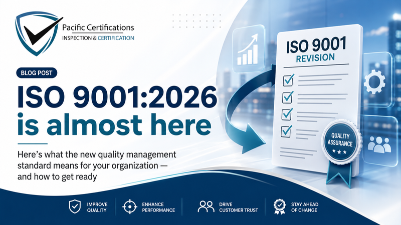 ISO 9001:2026 Pacific Certifications