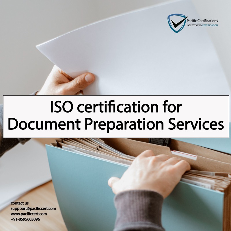 ISO certification for Document Preparation Services and ISO applicable standards
