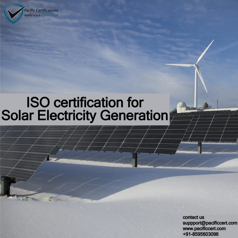 ISO certification for Solar Electricity Generation