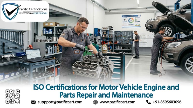 ISO Certifications for Motor Vehicle Engine and Parts Repair and Maintenance