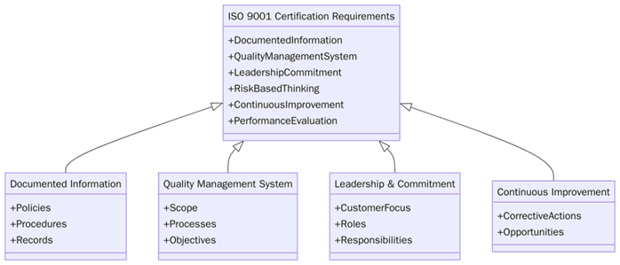 Requirements for ISO 9001 certification