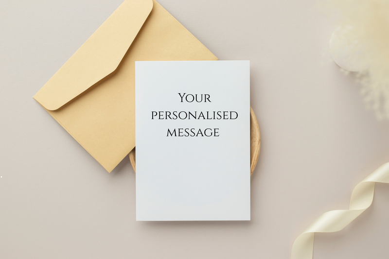 personalised message card 