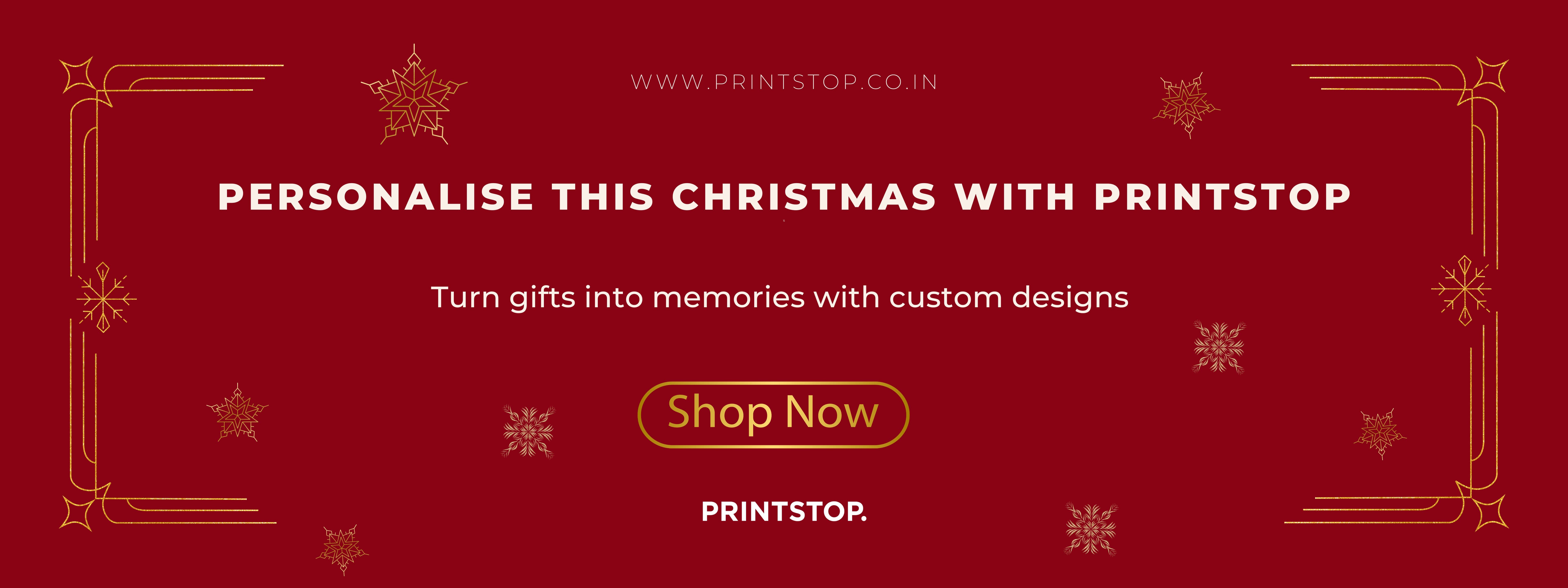 Christmas banner shop now