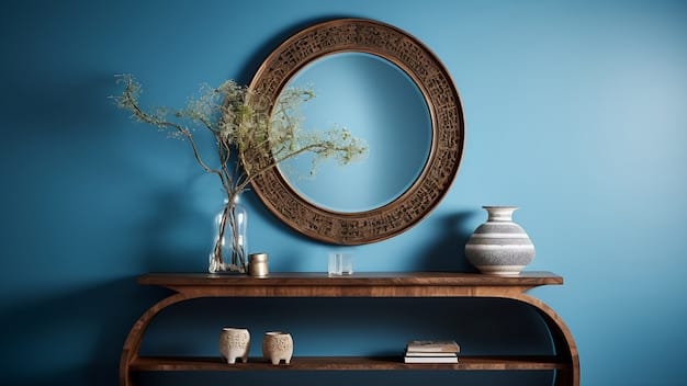 View of modern entryway with interior designed furniture