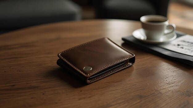 Engraved Brown Wallet