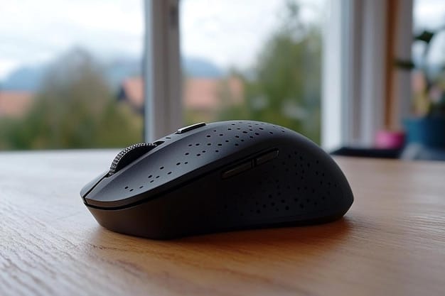 Wireless mouse with a comfortable grip