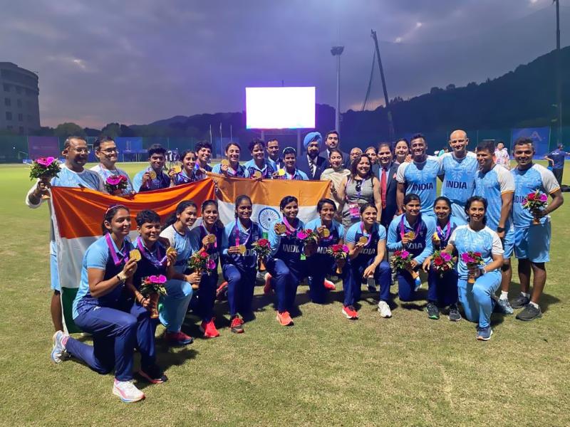 Women In Blue Script Historic Gold At Asian Games 2023