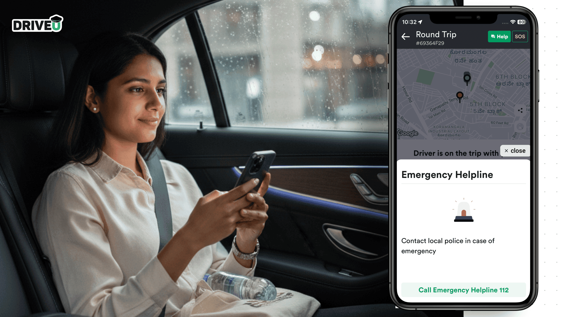 DriveU's SOS Button: Your Quick Help in Case of an Emergency During Your Ride