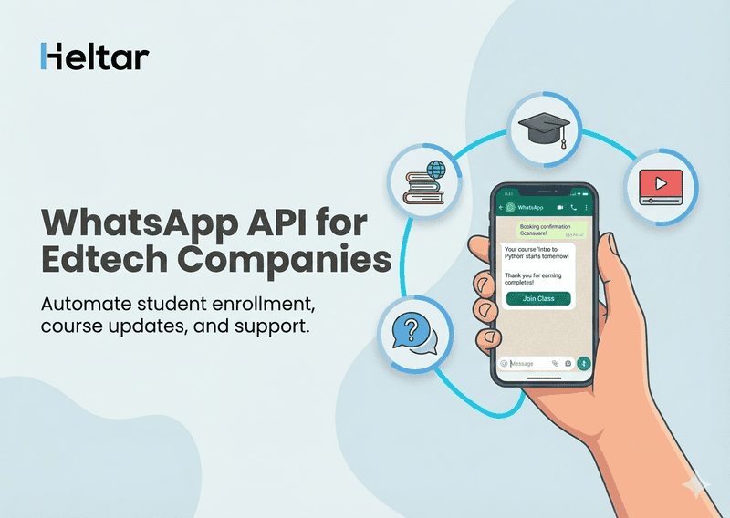 How can WhatsApp API be used by Edtech Companies?
