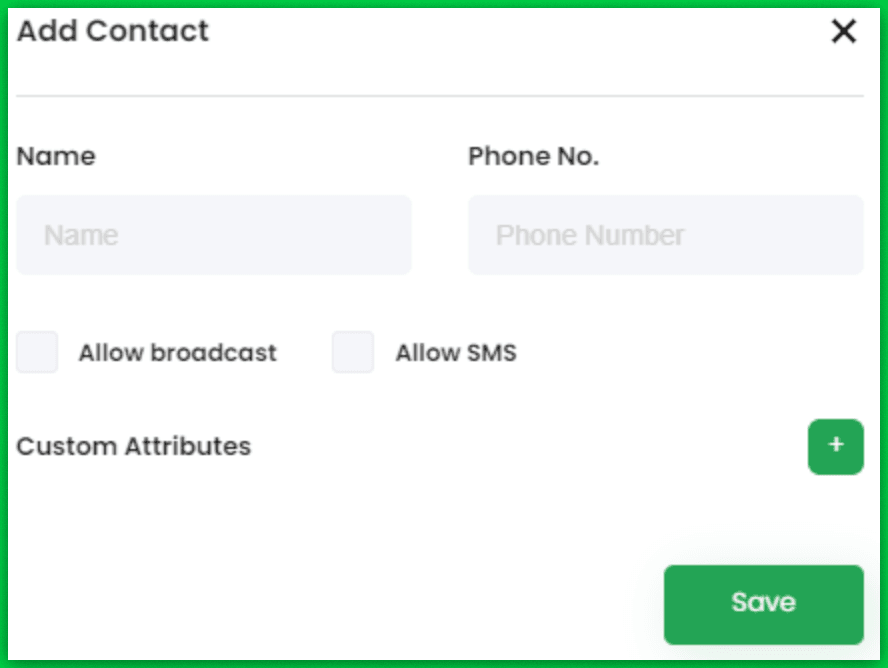Fill contact details