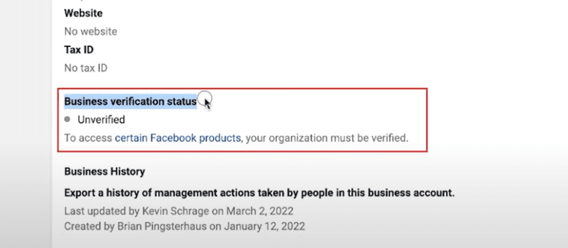 Business portfolio is Ineligible for verification - Meta