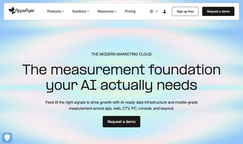 AppsFlyer homepage, screenshot taken September 2026