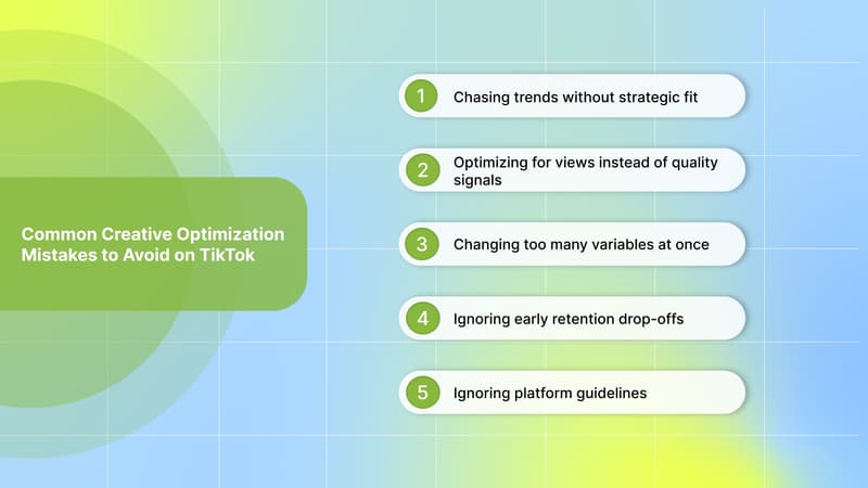 Common Creative Optimization Mistakes to Avoid on TikTok