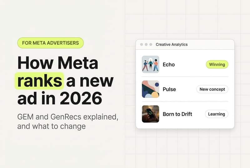 How Meta Ranks a Brand-New Ad in 2026: GEM and GenRecs Explained