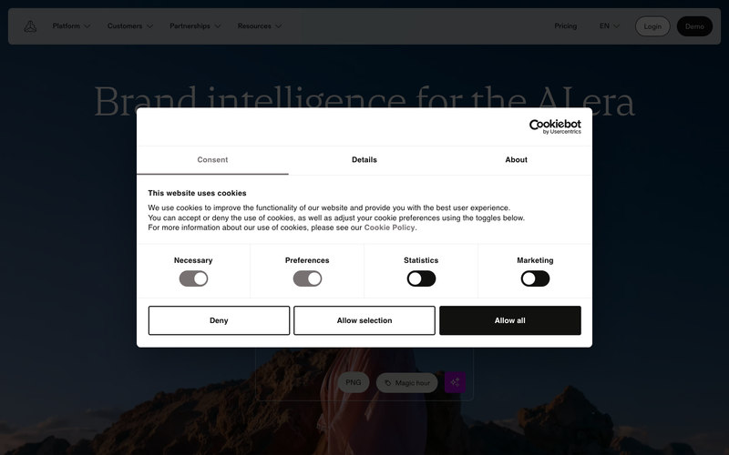 Frontify homepage, screenshot taken September 2026