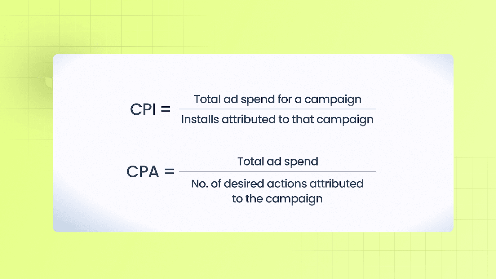 Cost-per-install (CPI) and Cost-per-acquisition (CPA)