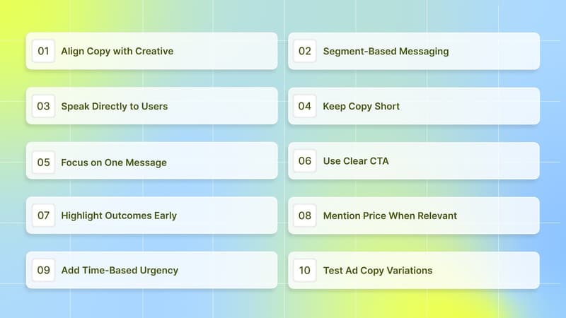 10 Best Practices for Winning Facebook Ad Copy