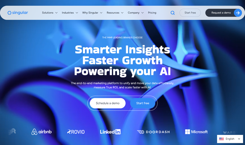 Singular homepage, screenshot taken September 2026