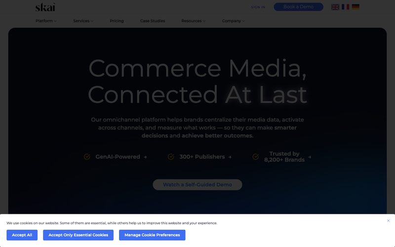 Skai homepage, screenshot taken September 2026