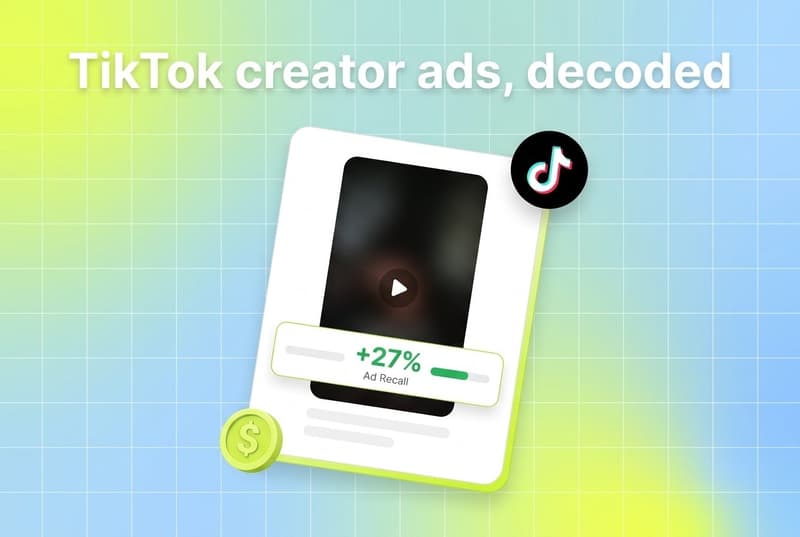 TikTok Creative Analysis blog cover showing a tilted TikTok-style creative card with a TikTok platform badge and Segwise brand gradient background