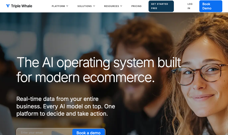 Triple Whale homepage, screenshot taken September 2026