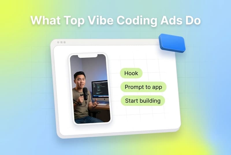 Vibe Coding App Ads: What 250+ Top Ads Have in Common