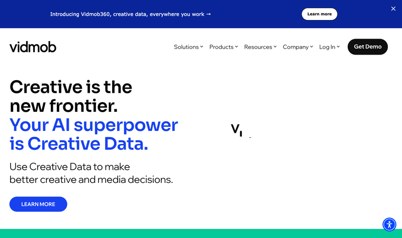 VidMob homepage, screenshot taken September 2026