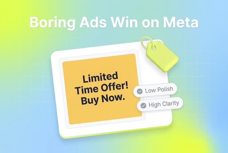 Why Some Boring Ads Beat Polished Ads on Meta: Long-Run Creative Analysis