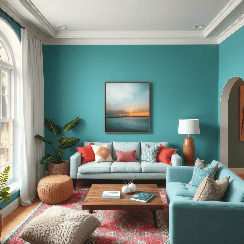 Emerald Green living room