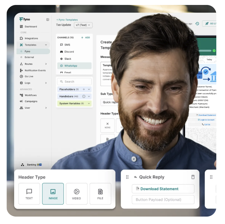 Fyno's template builder