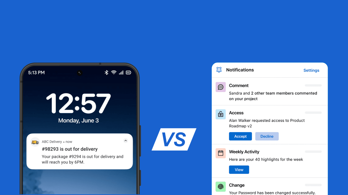 Push notifications vs in-app notifications: Everything you need to know