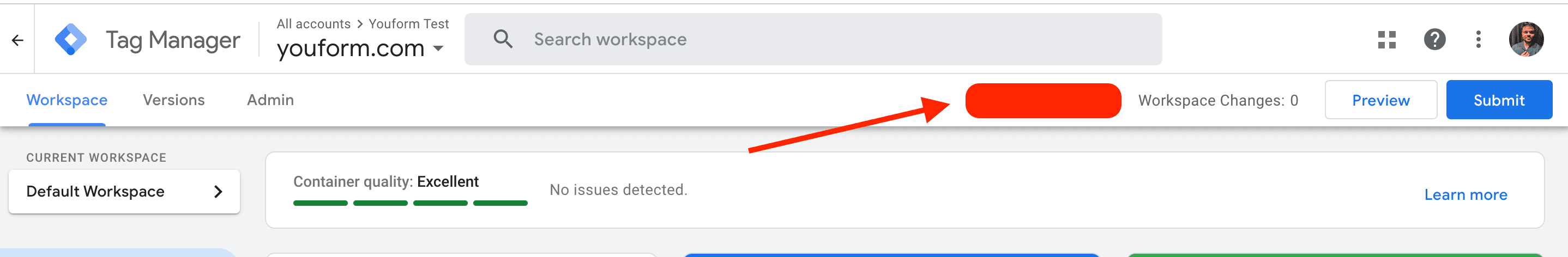 Google Tag Manager in Youform