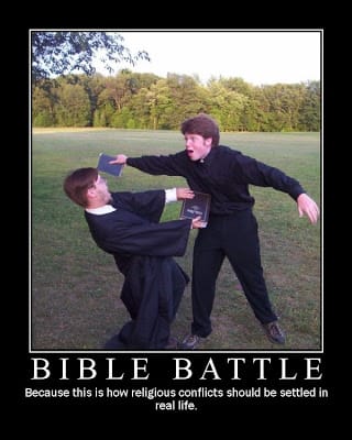 bible battle eatliver
