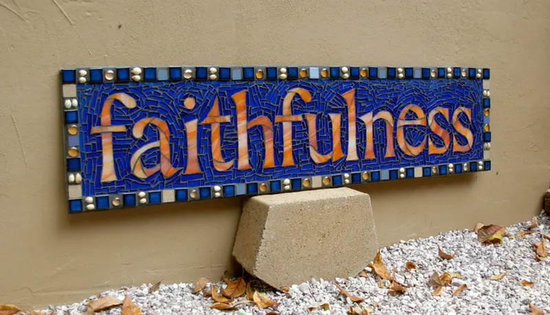 Image of the word "faithfulness."