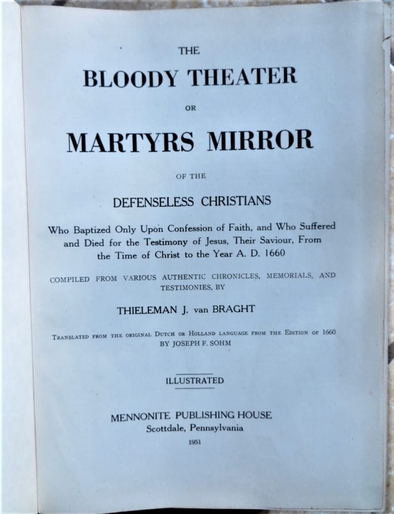 Anabaptists Then (1600-1860s): “It Is Clearly to Be Seen”