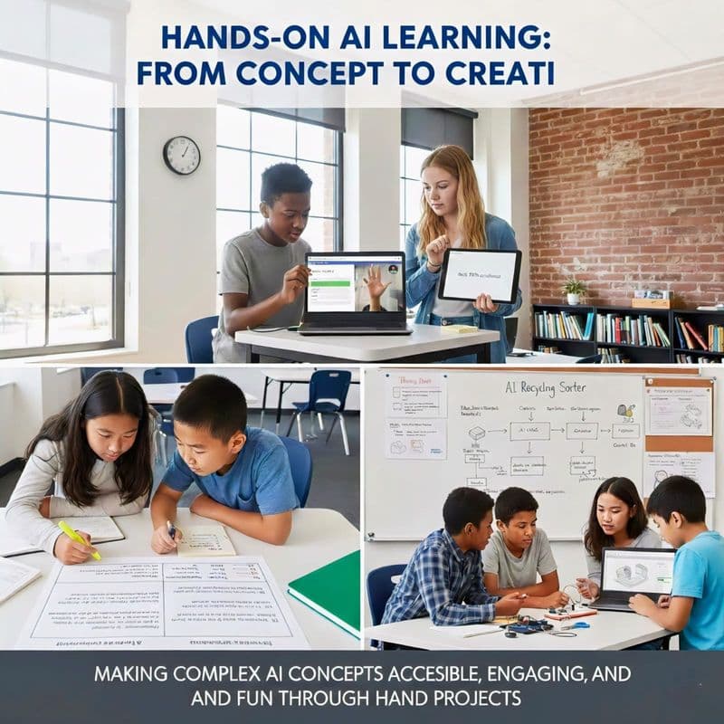 kids learn ai, recognizing patterns with ai games and hands on projects