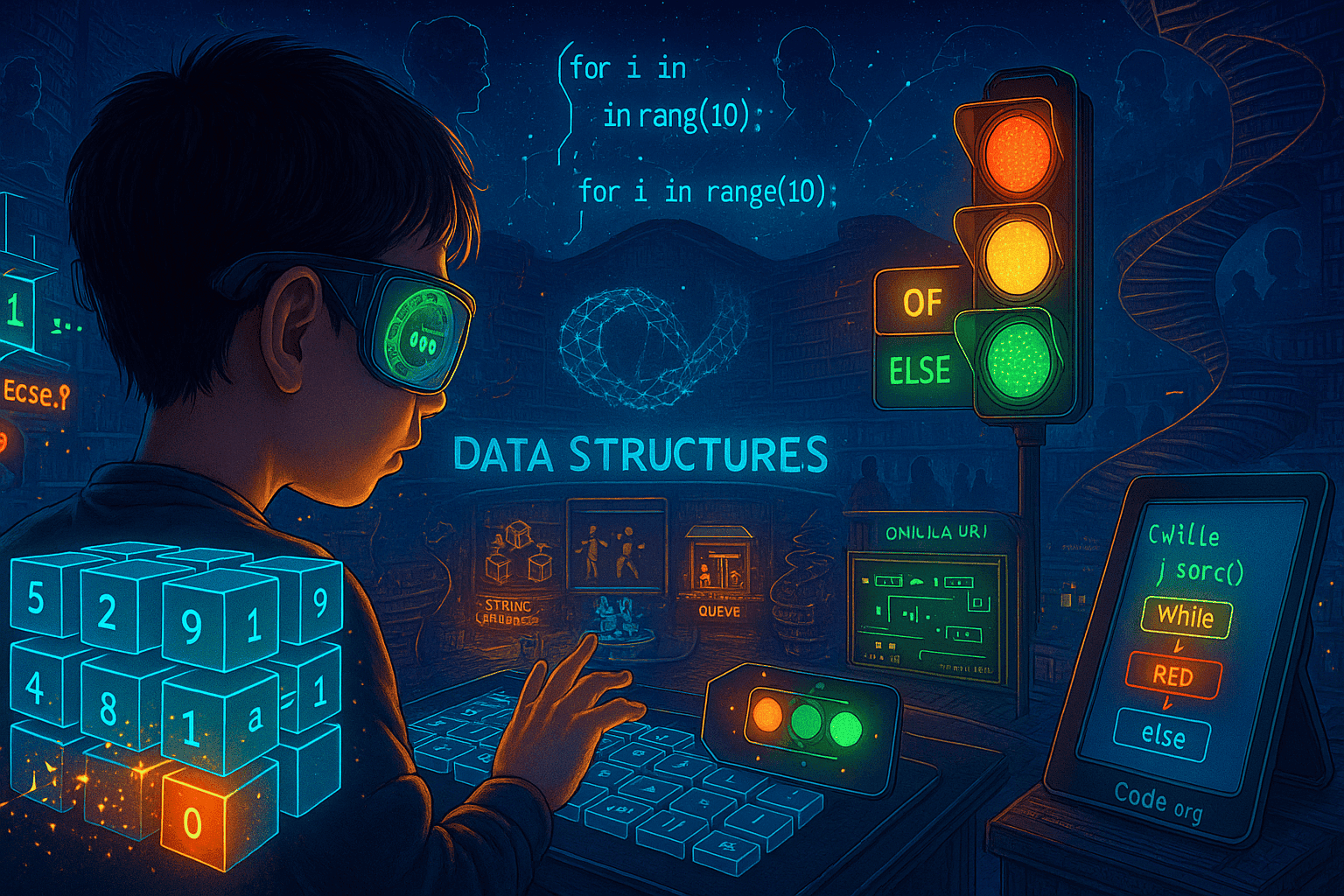 student practising various kind of problems