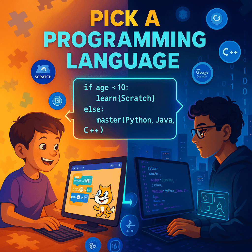 kids get confused while picking a programming language
