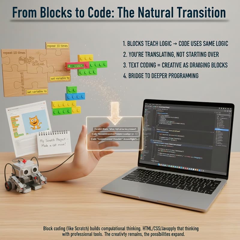 Simple web development example shows website structure, style and action