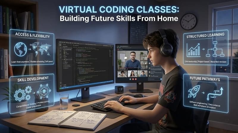 Virtual coding classes develop critical thinking and problem solving skills