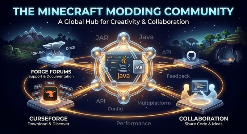 Curse Forge Minecraft mods ecosystem and Java programming