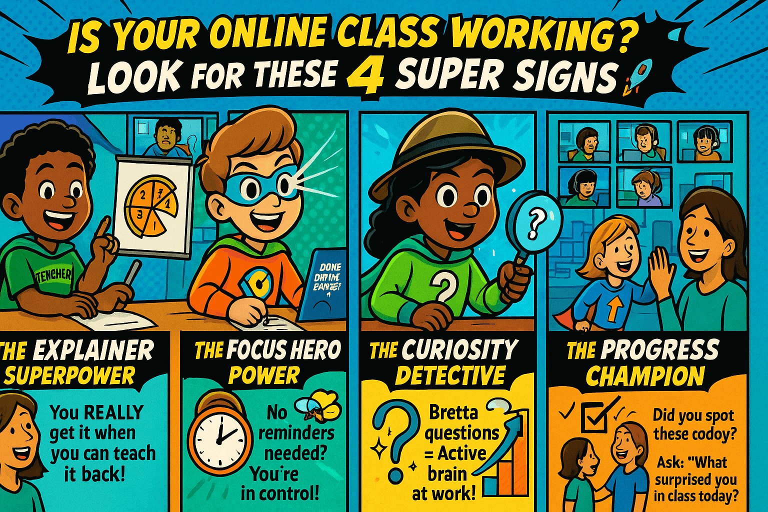 7 Things to Ensure that Your Child is Actually Learning During Online Class