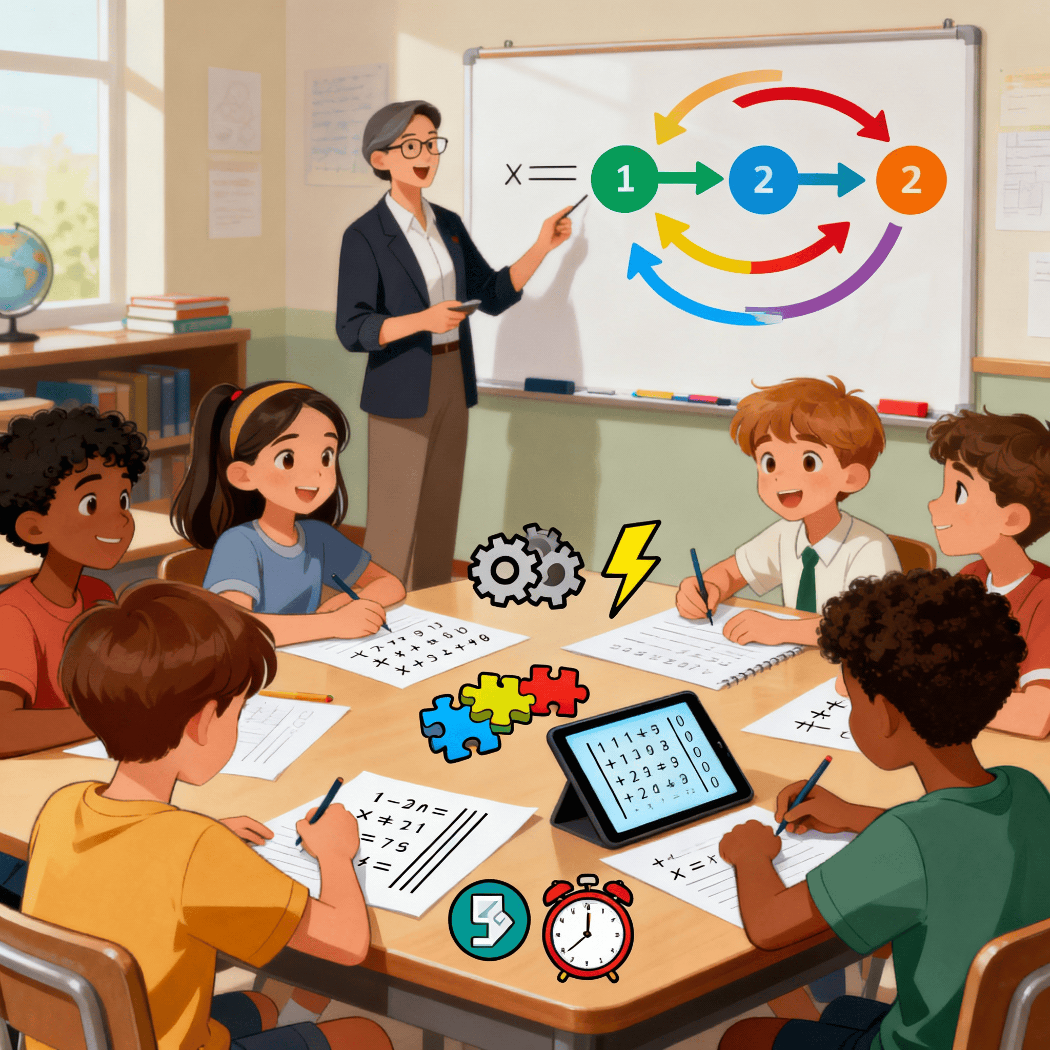 Students practice Vedic Maths tricks for clear problem solving and improved accuracy