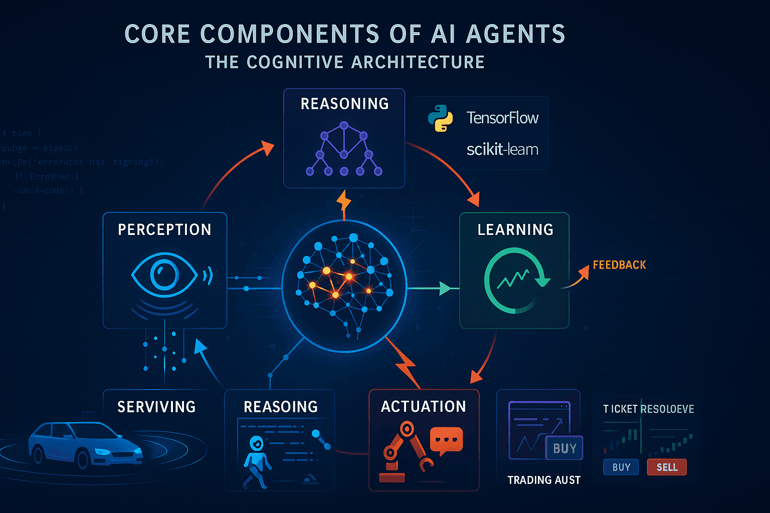 Image represents Core components of AI Agents