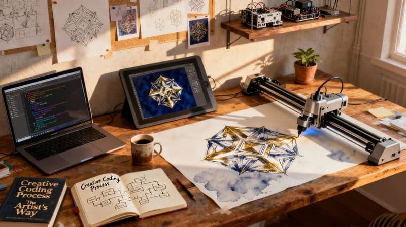 Creative coding and p5.js programming for generative design