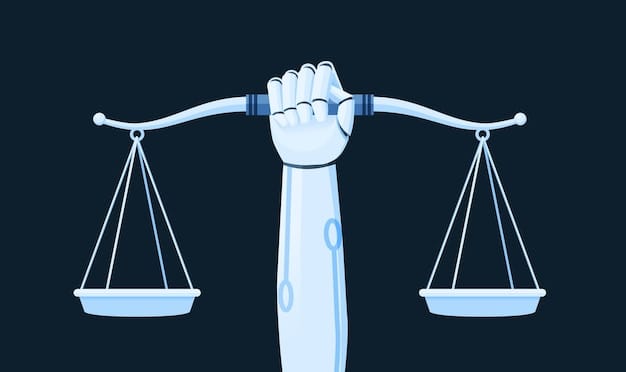 Premium Vector | AI and Ethics Law Regulation Artificial Intelligence Robot  Hand Vector Illustration Concept