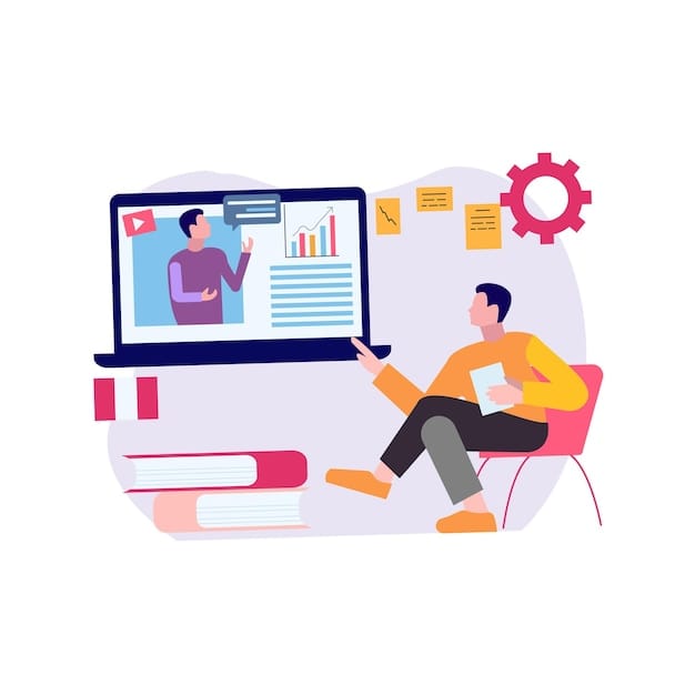 Vector boys chatting online