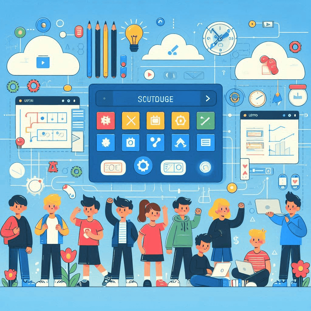 kids discussing about work