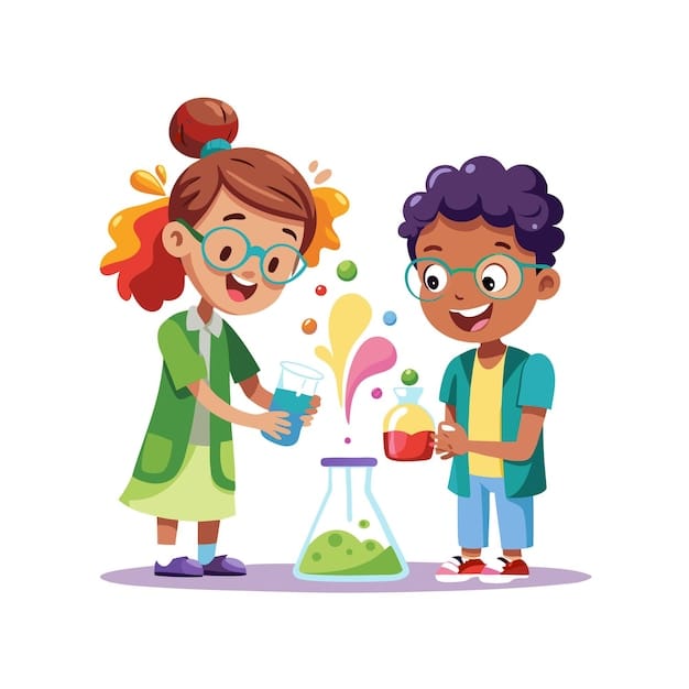 Vector childrens learning and entertaining cartoon character vector illustration for education and media