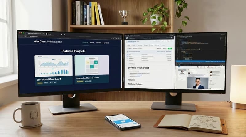 Personal portfolio with coding projects and github repository